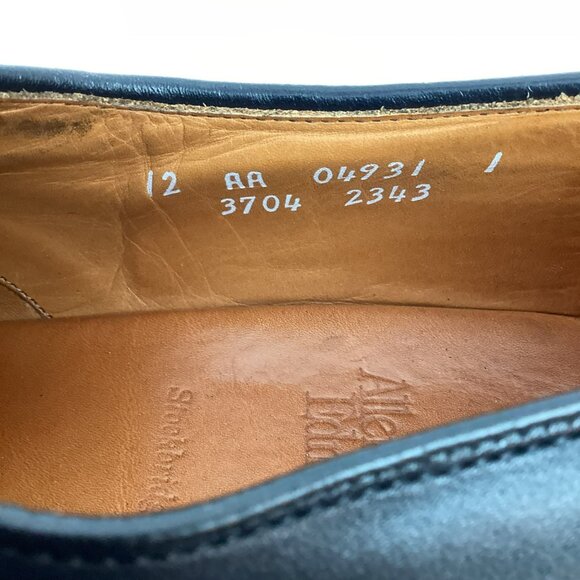 Allen Edmonds Stockbridge Leather Split Toe Mens 12AA Derby Dress Shoes Black - Picture 13 of 13